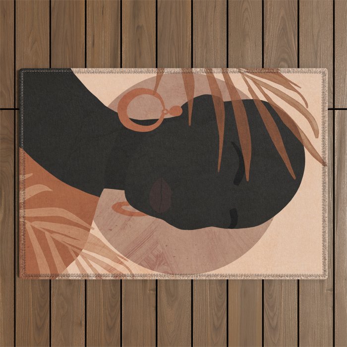 Tropical Girl 27 Outdoor Rug Gallery Image 1