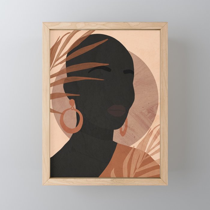 Tropical Girl 27 Mini Art Print Gallery Image 1