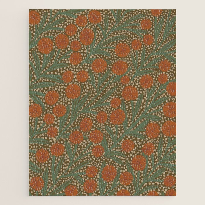Summer Garden / Green & Orange Jigsaw Puzzle Gallery Image 1