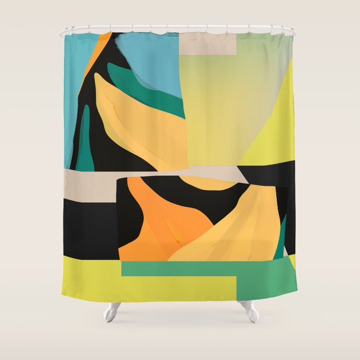 Modern Abstraction 11 Shower Curtain Gallery Image 1