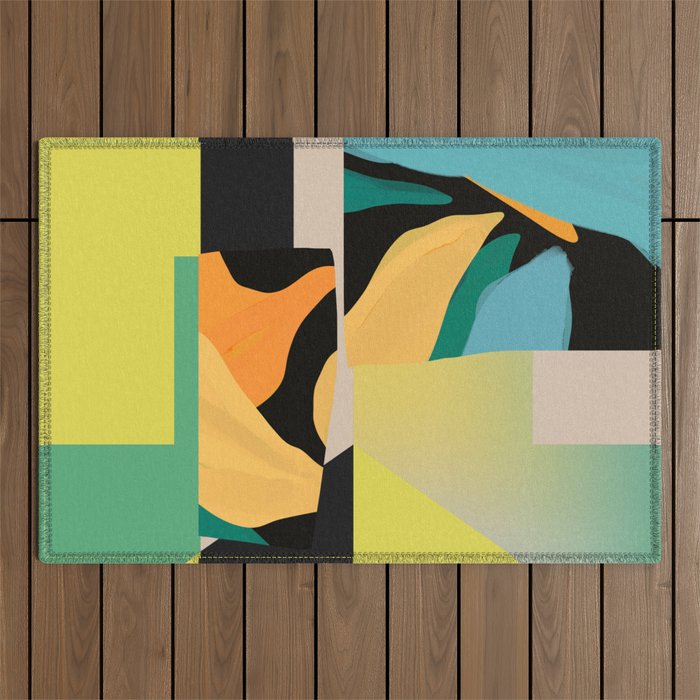 Modern Abstraction 11 Outdoor Rug Gallery Image 1
