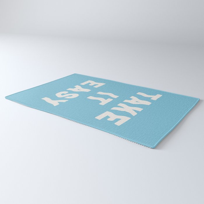 Take It Easy Sky Blue Rug Gallery Image 3