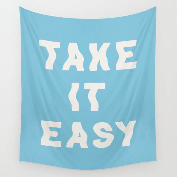 Take It Easy Sky Blue Wall Tapestry Gallery Image 4