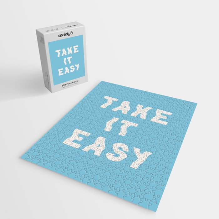 Take It Easy Sky Blue Jigsaw Puzzle Gallery Image 2