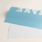 Take It Easy Sky Blue Wrapping Paper Gallery Image 2