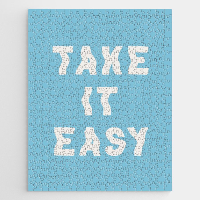 Take It Easy Sky Blue Jigsaw Puzzle Gallery Image 1
