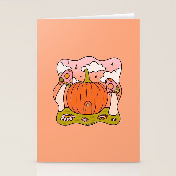 Pumpkin Cottage Stationery Card Gallery Image 2