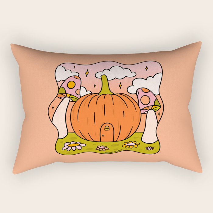 Pumpkin Cottage Rectangular Pillow Gallery Image 2