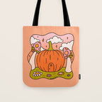 Pumpkin Cottage Tote Bag Gallery Image 1