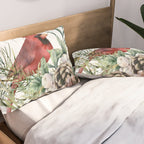 Christmas Cardinal and Pine Pillow Sham Gallery Image 2