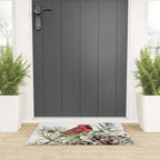 Christmas Cardinal and Pine Welcome Mat Gallery Image 3