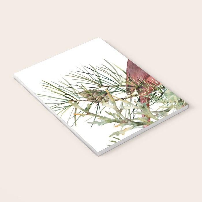 Christmas Cardinal and Pine Notebook Gallery Image 3