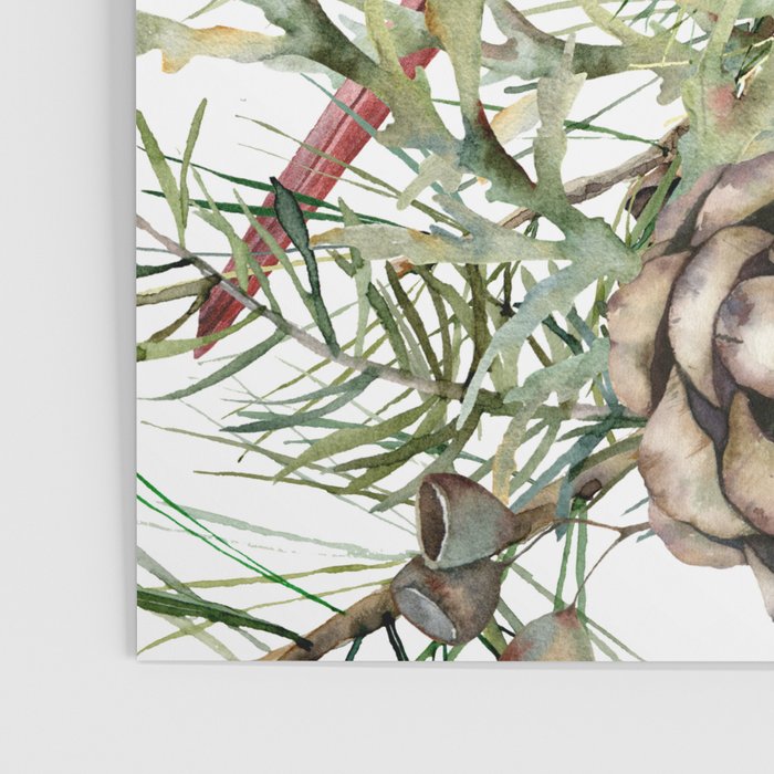 Christmas Cardinal and Pine Poster Gallery Image 3