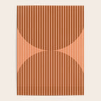 Abstraction Shapes 17 in Terracotta Shades (Moon Phase Abstract)  Poster Gallery Image 4