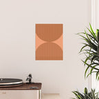 Abstraction Shapes 17 in Terracotta Shades (Moon Phase Abstract)  Poster Gallery Image 2