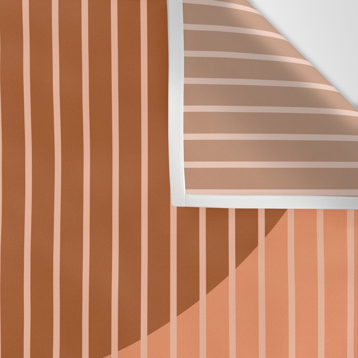 Abstraction Shapes 17 in Terracotta Shades (Moon Phase Abstract)  Wall Tapestry Gallery Image 3