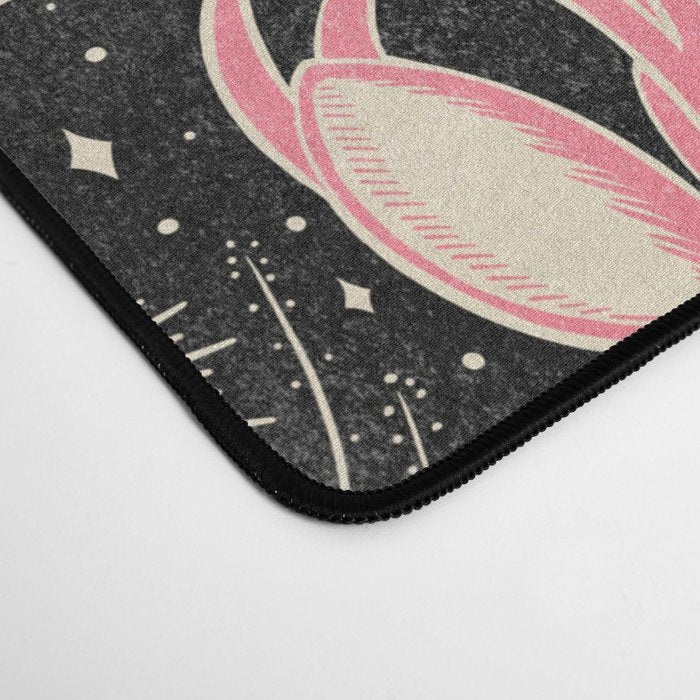 Jackalope - black and pink Desk Mat Gallery Image 4
