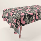 Jackalope - black and pink Tablecloth Gallery Image 1