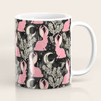 Jackalope - black and pink Coffee Mug Gallery Image 1