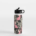 Jackalope - black and pink Water Bottle Gallery Image 1