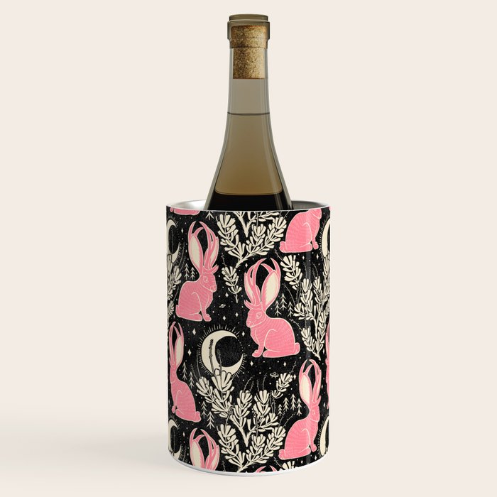 Jackalope - black and pink Wine Chiller Gallery Image 1