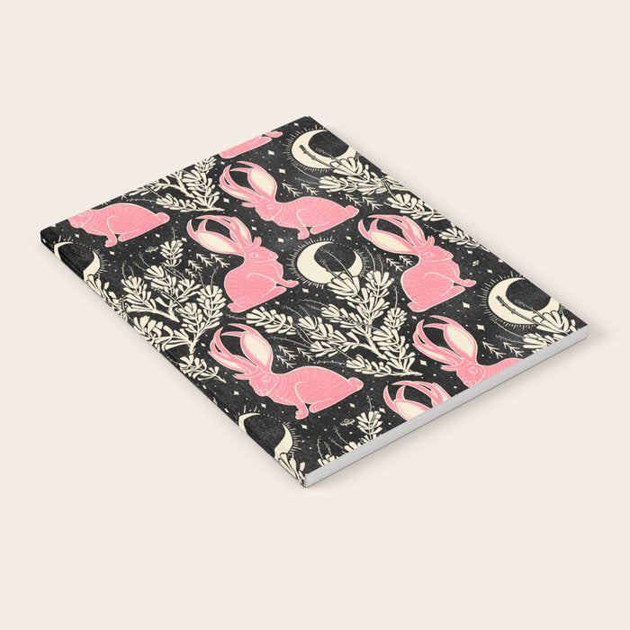 Jackalope - black and pink Notebook Gallery Image 1