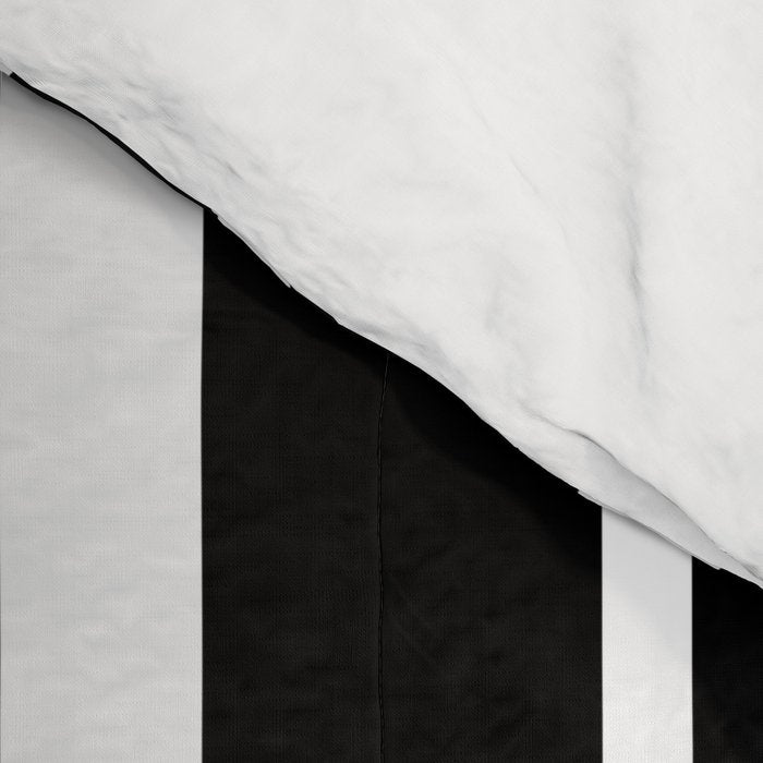 Classic Stripes XLI - Black and White Comforter Gallery Image 4