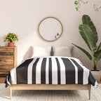 Classic Stripes XLI - Black and White Comforter Gallery Image 3