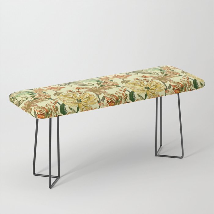 Watercolor Golden Bloom Bench Gallery Image 1