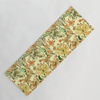 Watercolor Golden Bloom Yoga Mat Gallery Image 1