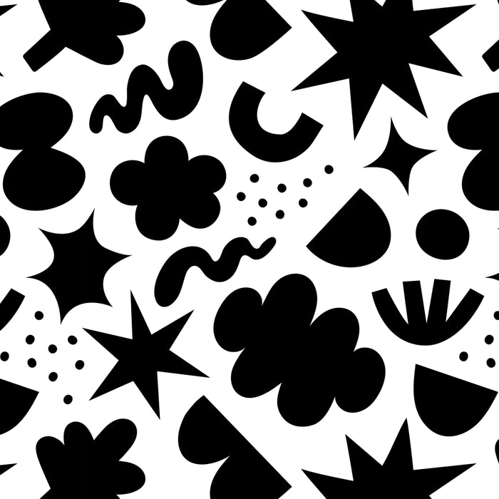 Abstract black and white organic shape pattern Coffee Mug Gallery Image 2
