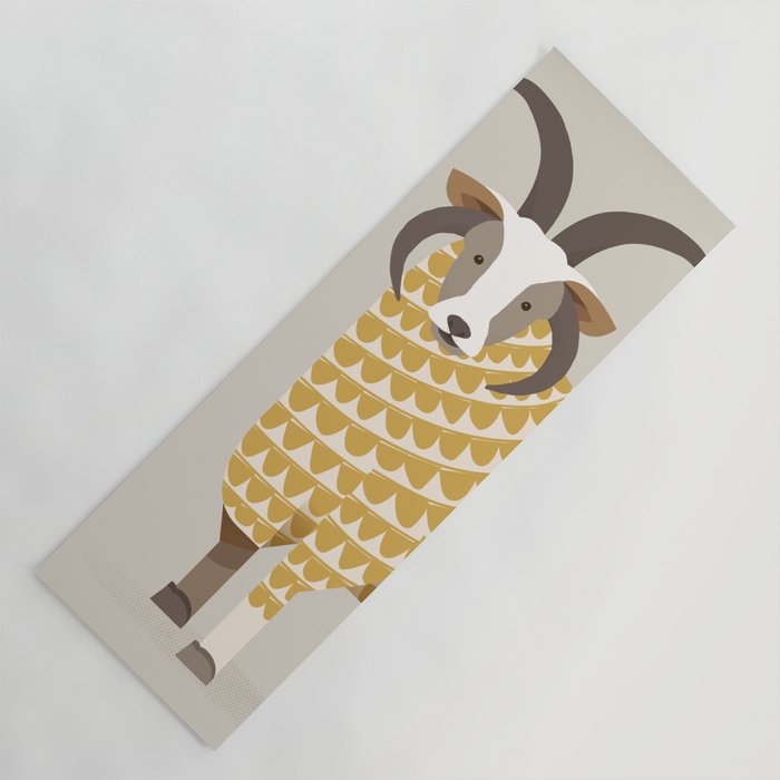 Whimsical Jacob Sheep Yoga Mat Gallery Image 1