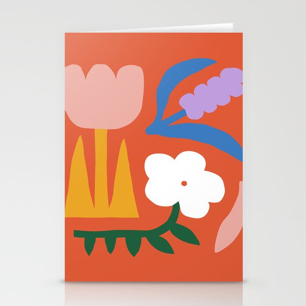 Retro spring flower nature drawing Stationery Card Gallery Image 2