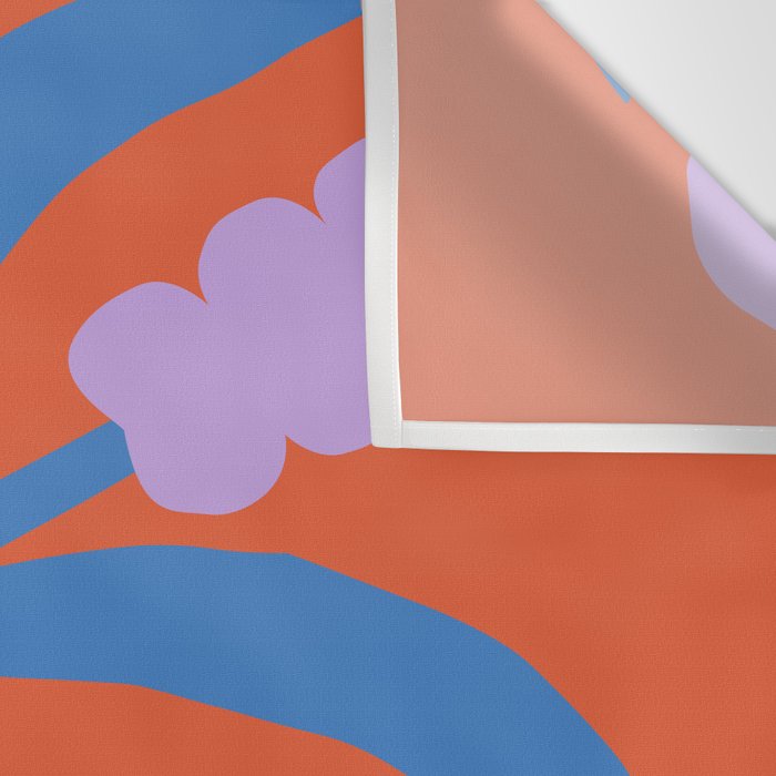Retro spring flower nature drawing Wall Tapestry Gallery Image 3