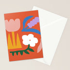 Retro spring flower nature drawing Stationery Card Gallery Image 2