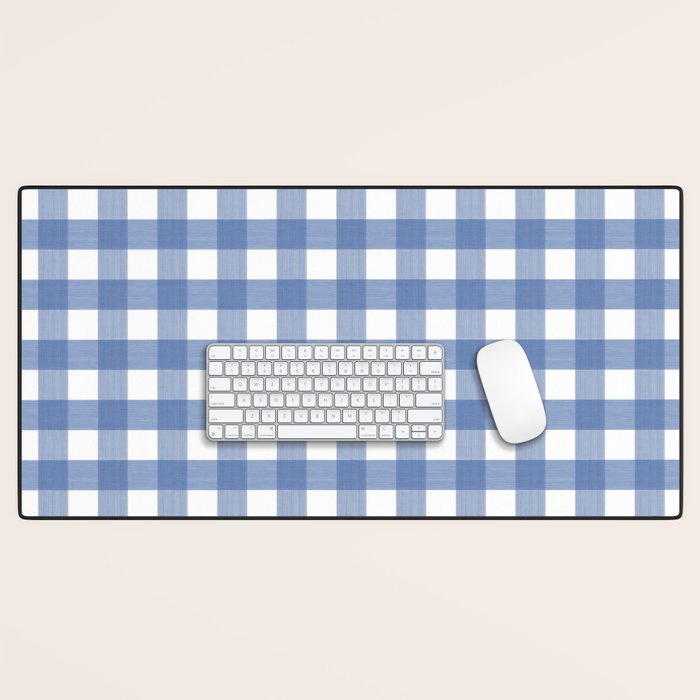 Blue Buffalo Check Desk Mat Gallery Image 1
