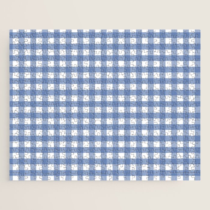 Blue Buffalo Check Jigsaw Puzzle Gallery Image 1