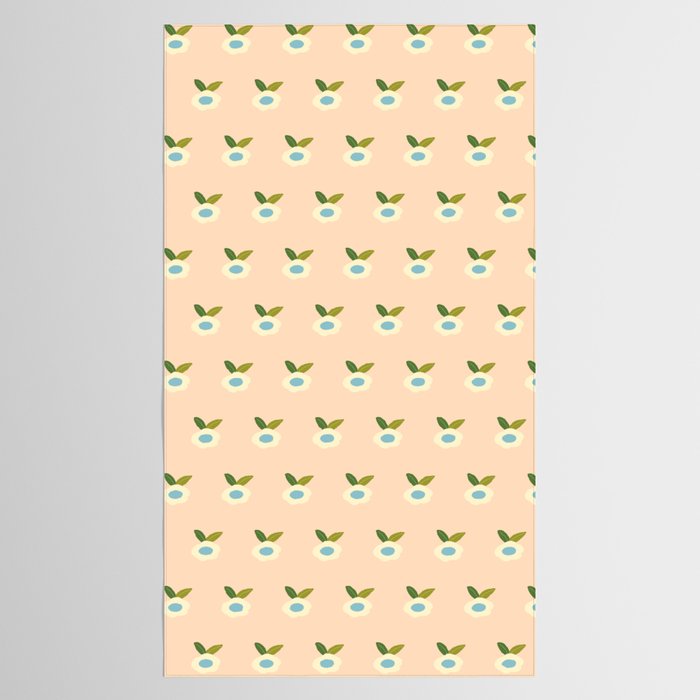 Simple Peach Floral - small flowers Tablecloth Gallery Image 2