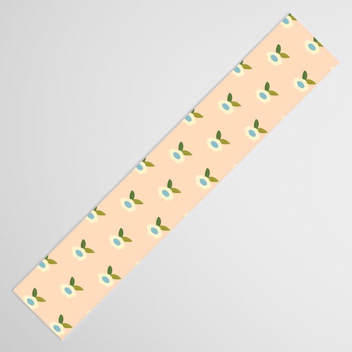 Simple Peach Floral - small flowers Table Runner Gallery Image 3