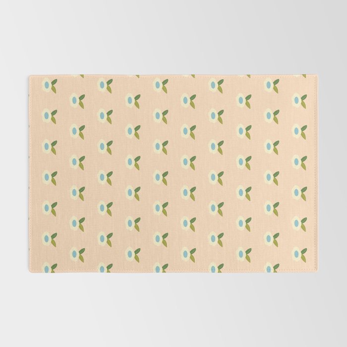 Simple Peach Floral - small flowers Rug Gallery Image 2