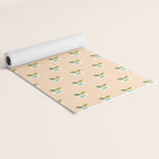 Simple Peach Floral - small flowers Yoga Mat Gallery Image 2