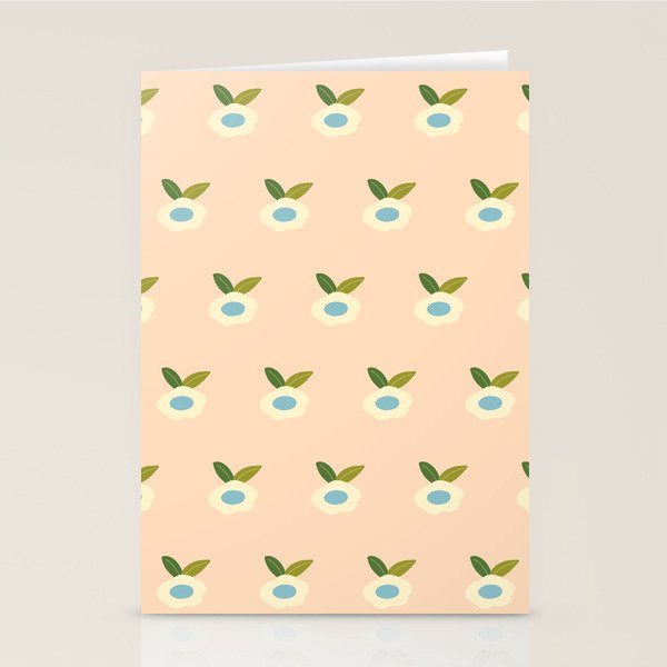 Simple Peach Floral - small flowers Stationery Card Gallery Image 2