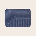 Lines (Navy) Bath Mat Gallery Image 1