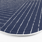 Lines (Navy) Bath Mat Gallery Image 3