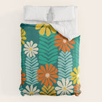 Minimal Meadow Abstract Floral Art Duvet Cover Gallery Image 6