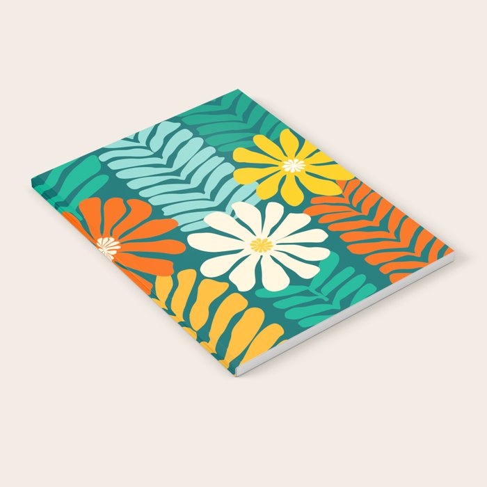 Minimal Meadow Abstract Floral Art Notebook Gallery Image 2