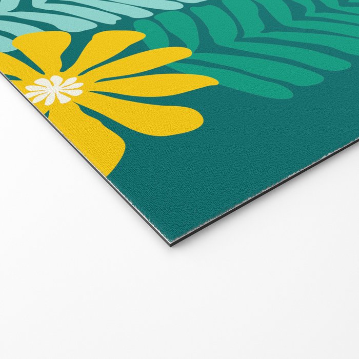 Minimal Meadow Abstract Floral Art Welcome Mat Gallery Image 2