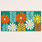 Minimal Meadow Abstract Floral Art Desk Mat Gallery Image 3