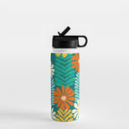 Minimal Meadow Abstract Floral Art Water Bottle Gallery Image 1