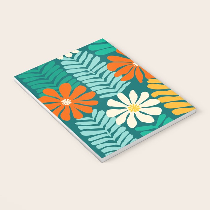 Minimal Meadow Abstract Floral Art Notebook Gallery Image 3